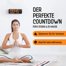 Lade das Bild in den Galerie-Viewer, Opis Clock 1: Die digitale Wanduhr mit leuchtenden Ziffern