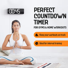 Lade das Bild in den Galerie-Viewer, Opis Clock 1: Die digitale Wanduhr mit leuchtenden Ziffern