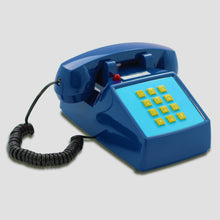 Lade das Bild in den Galerie-Viewer, Opis PushMeFon cable Retrotelefon mit Tasten, Tastentelefon, Festnetztelefon, US Telefon