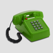 Lade das Bild in den Galerie-Viewer, Opis PushMeFon cable Retrotelefon mit Tasten, Tastentelefon, Festnetztelefon, US Telefon