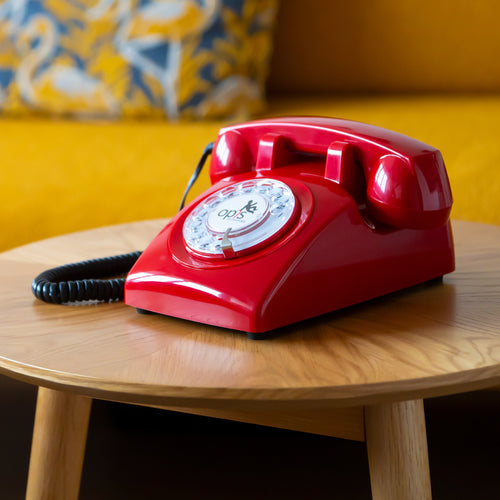 Opis 60s cable Retrotelefon / Festnetztelefon / Nostalgietelefon / Vintagetelefon