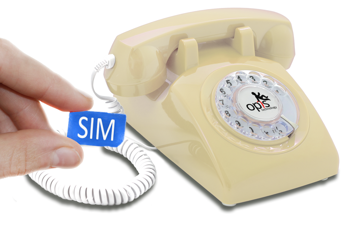 Opis 60s Mobile - Retro Tischhandy / GSM-Tischtelefon / Seniorenhandy