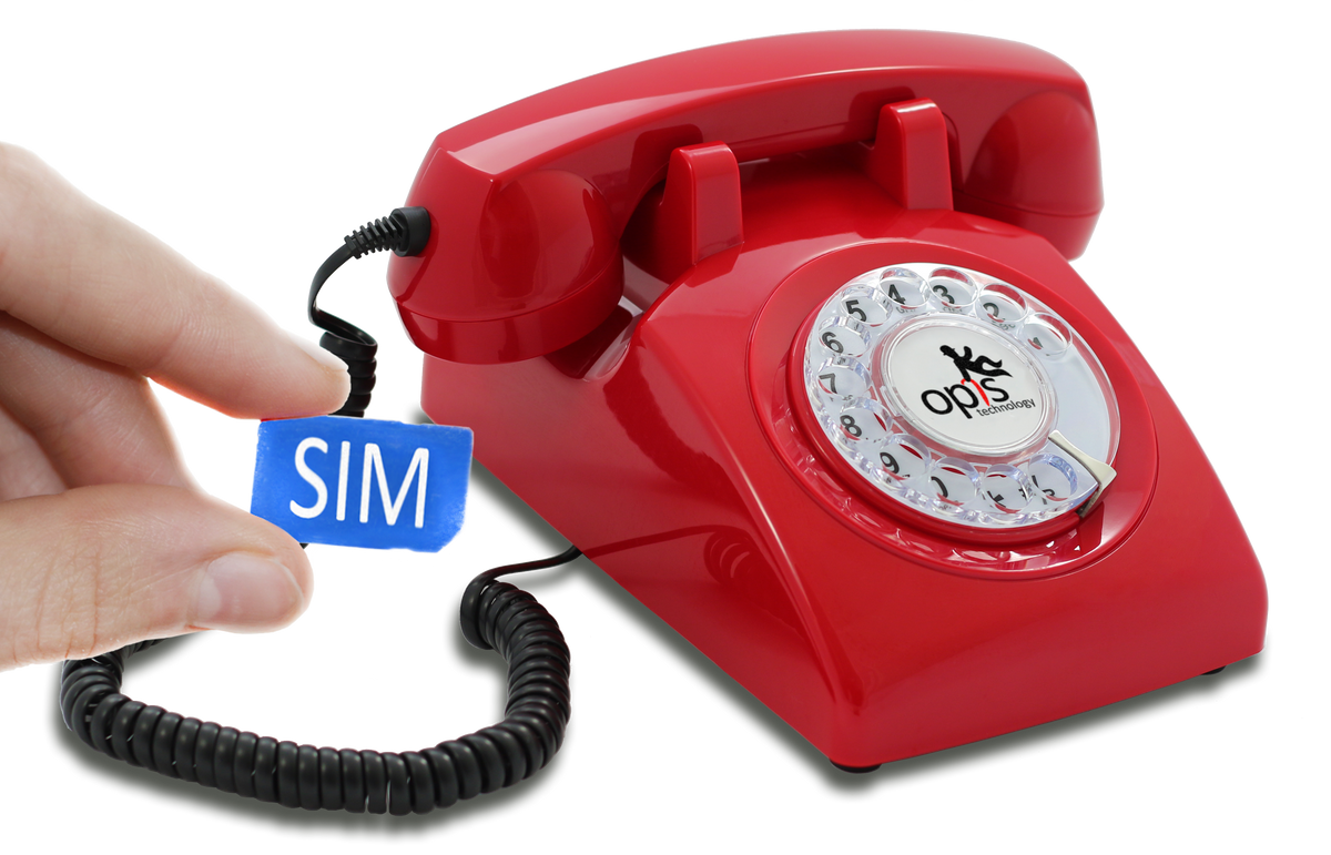 Opis 60s Mobile - Retro Tischhandy / GSM-Tischtelefon / Seniorenhandy