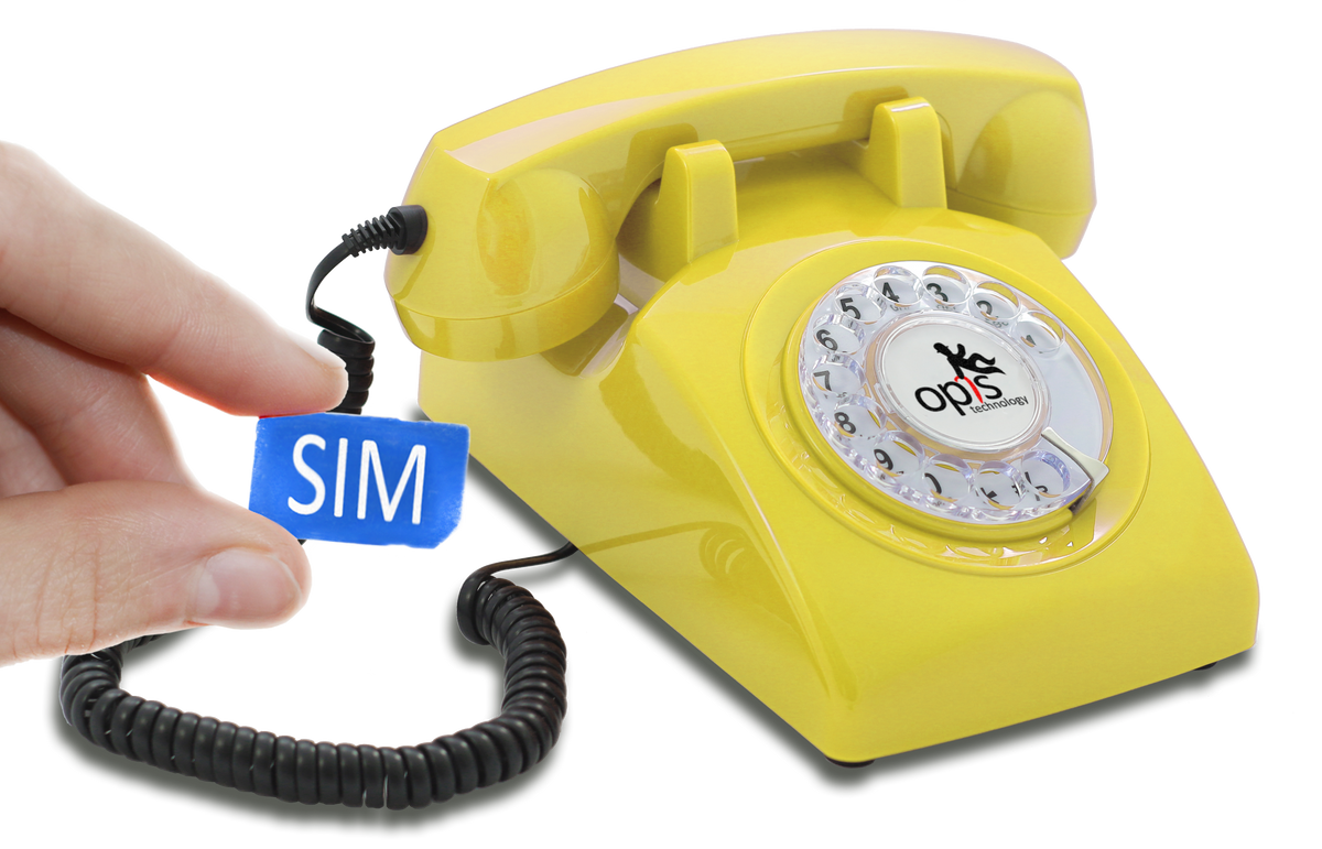 Opis 60s Mobile - Retro Tischhandy / GSM-Tischtelefon / Seniorenhandy