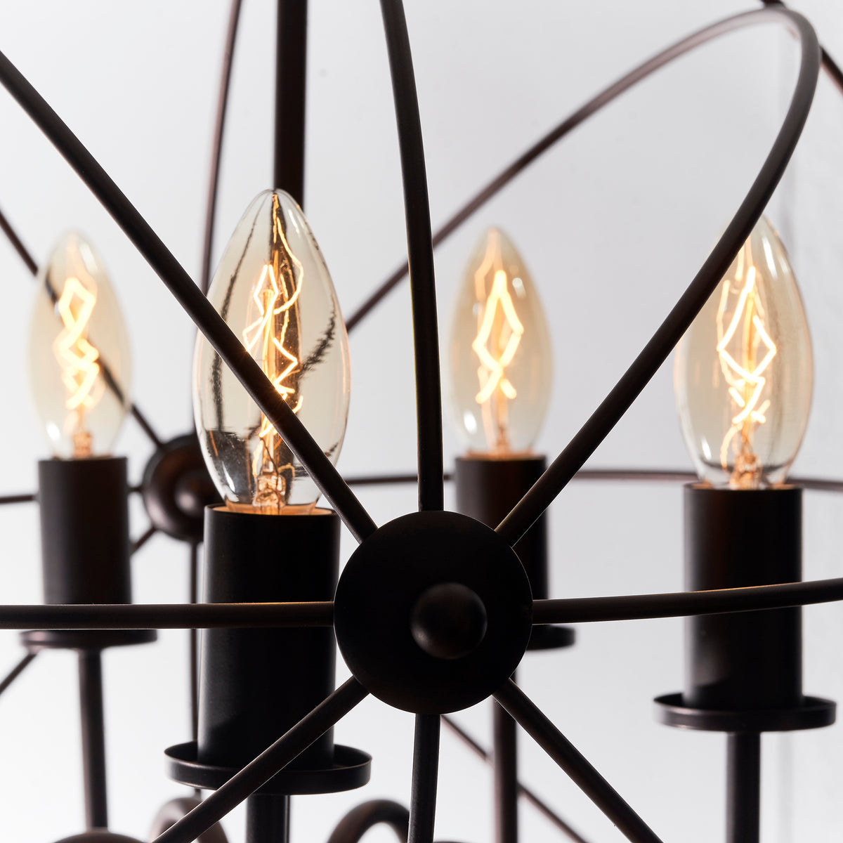 Opis Series 1 - Retro desk or hanging lamp made of solid metal and wood