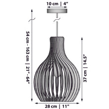 Lade das Bild in den Galerie-Viewer, Opis Serie 2 - Holz-Hängelampen hergestellt aus eleganten, zusammensteckbaren Teilen