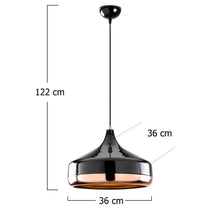 Lade das Bild in den Galerie-Viewer, Opis Serie 5 - Elegante Lampen aus schwarzem Metall und Kupfer