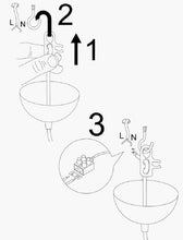 Lade das Bild in den Galerie-Viewer, Opis Serie 6 - Elegante, weiße Glaskugel-Lampen mit Befestigung aus schwarzem Metall