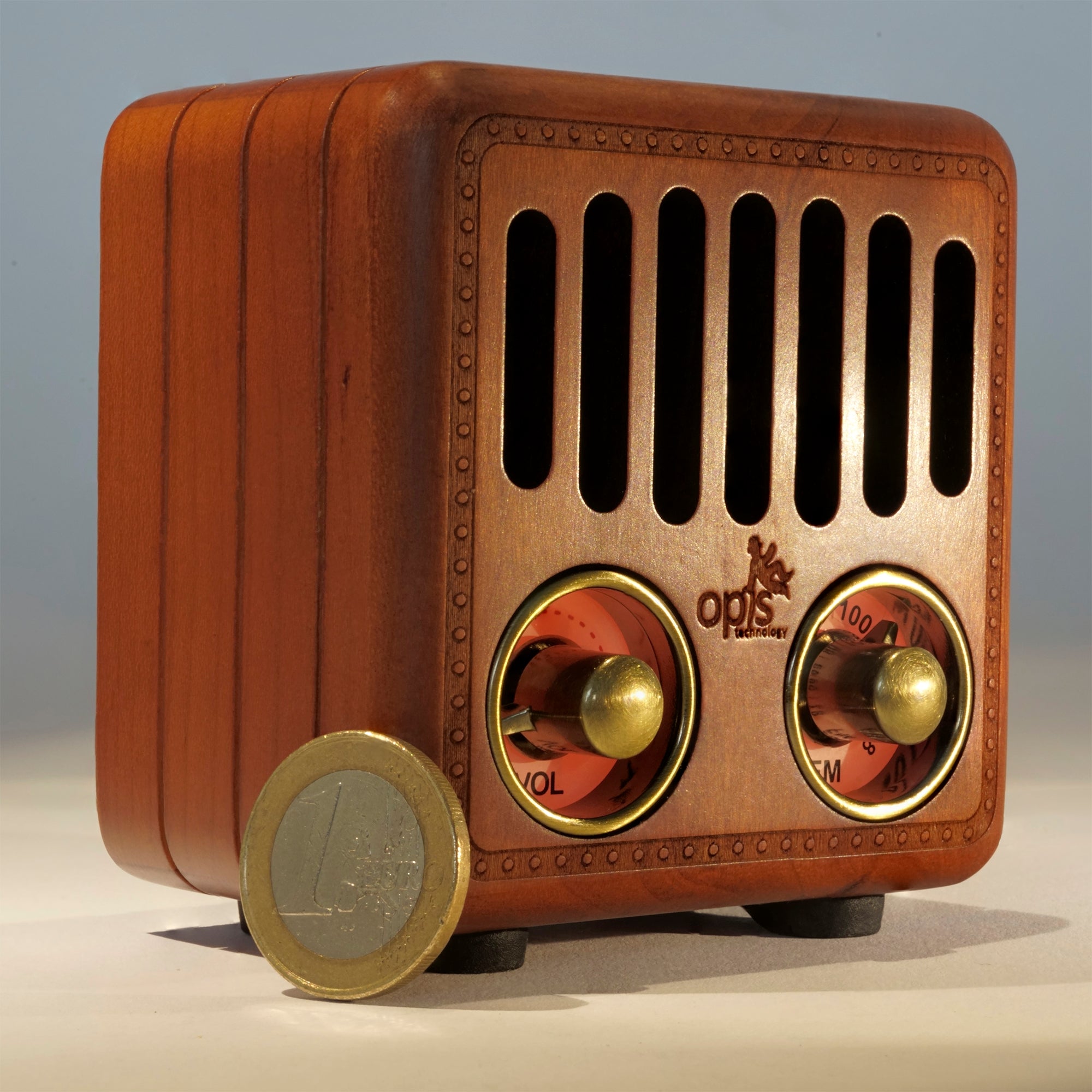 Opis Radio 2 & 3 - Small Wooden Retro Bluetooth Speaker and