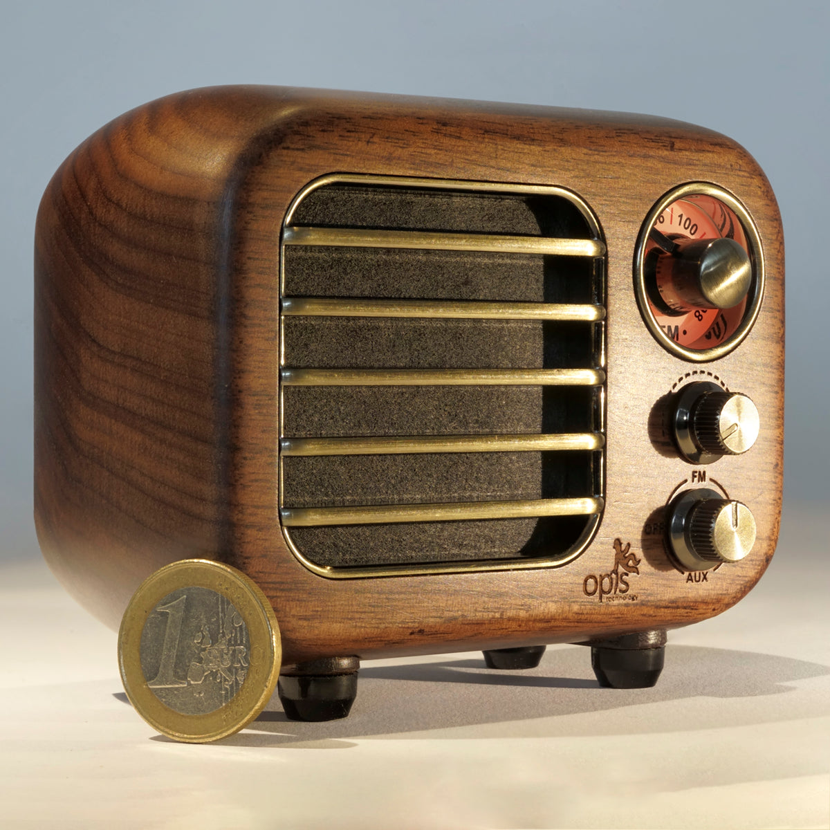 Opis Radio 2 & 3 - Small Wooden Retro Bluetooth Speaker and UHF Radio