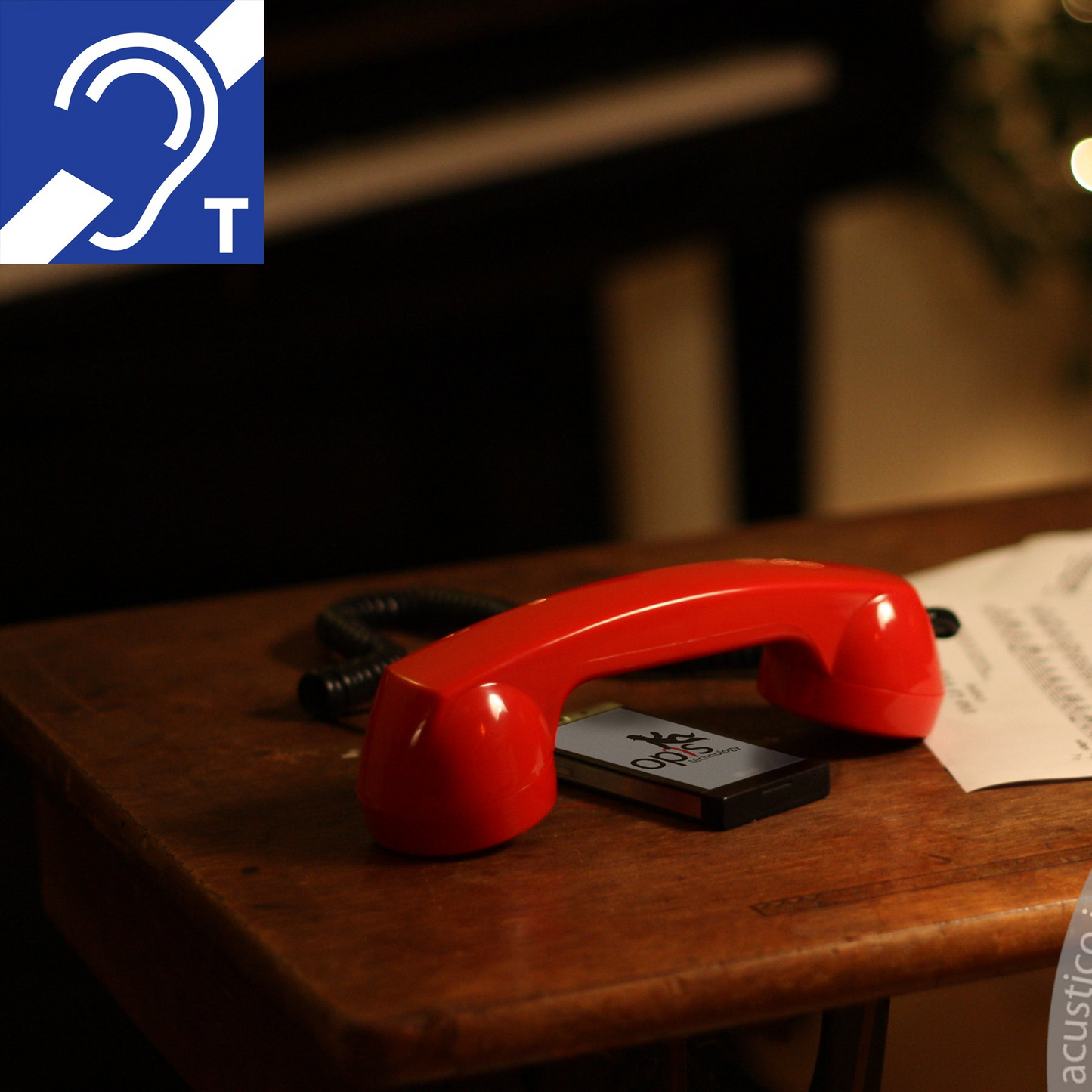 Opis 60s micro hEar telephone handset for hearing aid wearers / retro handset for all modern smartphones