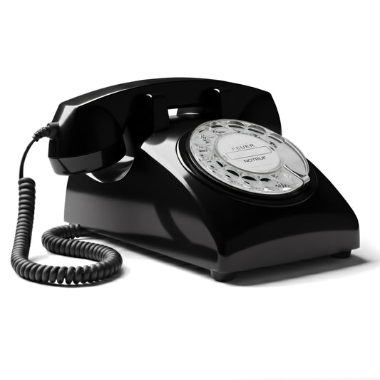 Opis 60s cable Retrotelefon / Festnetztelefon / Nostalgietelefon / Vintagetelefon