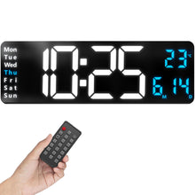 Lade das Bild in den Galerie-Viewer, Opis Clock 1: Die digitale Wanduhr mit leuchtenden Ziffern
