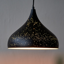 Load image into Gallery viewer, Opis Series 3 - Rustic metal shade lamps with a unique hole pattern
