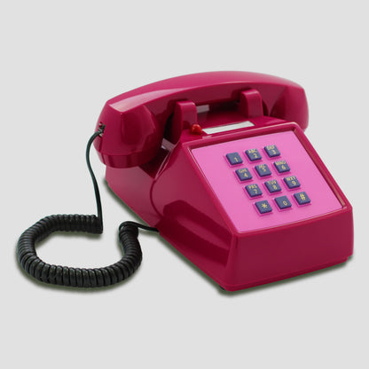 Opis PushMeFon cable retro phone with buttons, button phone, landline phone, US phone