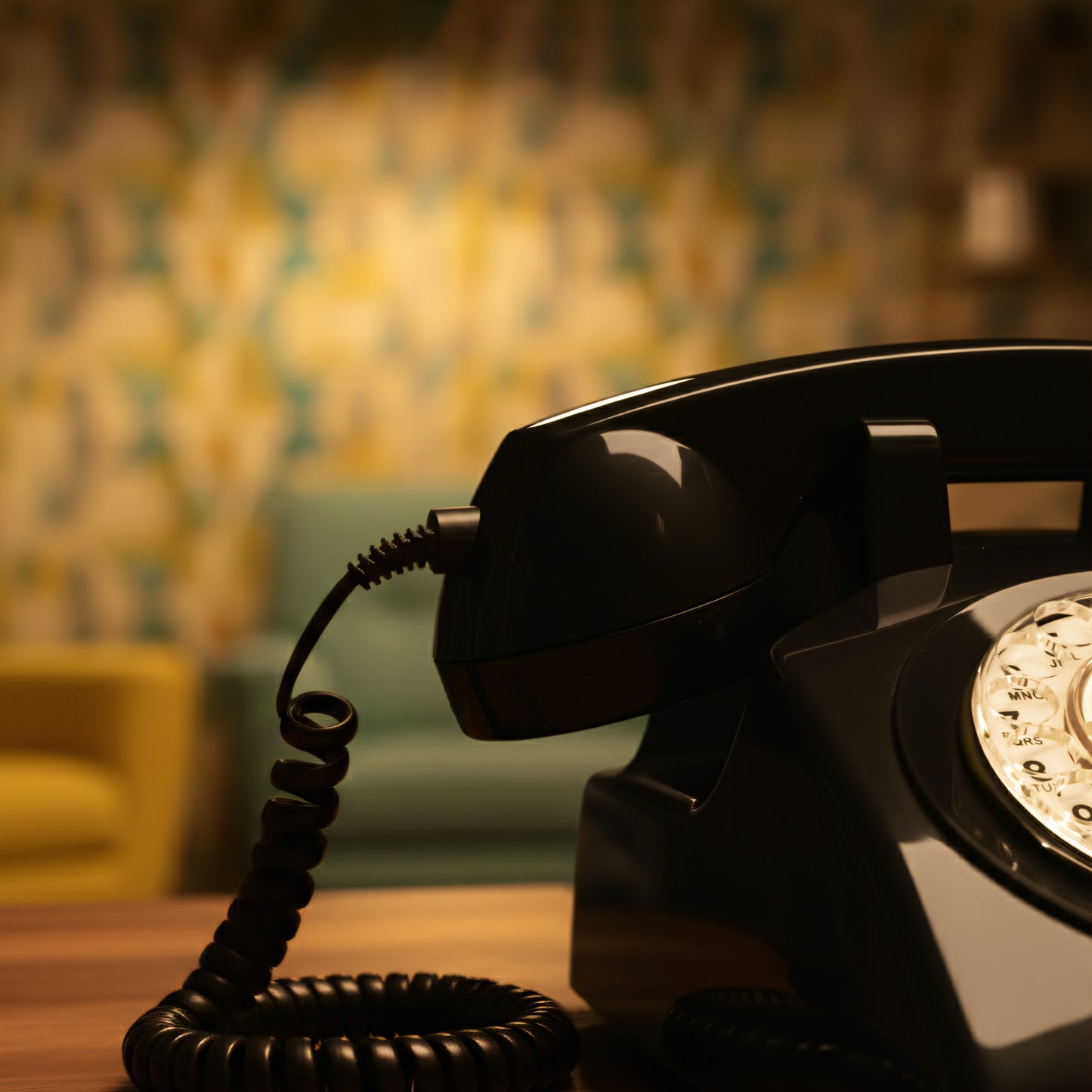 Opis 60s cable retro phone / landline phone / nostalgic phone / vintage phone