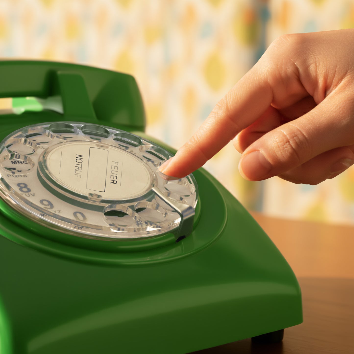 Opis 60s cable retro phone / landline phone / nostalgic phone / vintage phone