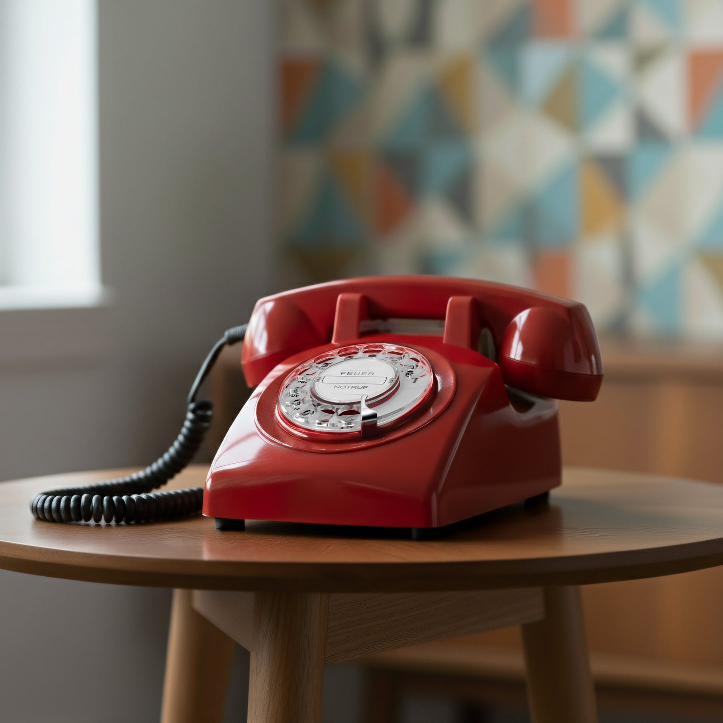 Opis 60s cable retro phone / landline phone / nostalgic phone / vintage phone
