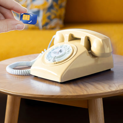 Opis 60s Mobile - Retro desk phone / GSM desk phone / senior cell phone
