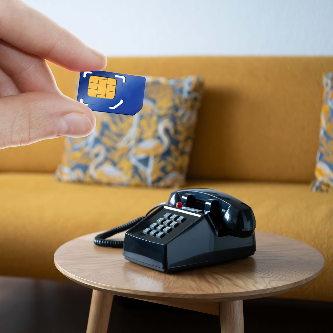 Opis PushMeFon mobile Tischhandy / GSM-Tischtelefon / Seniorenhandy