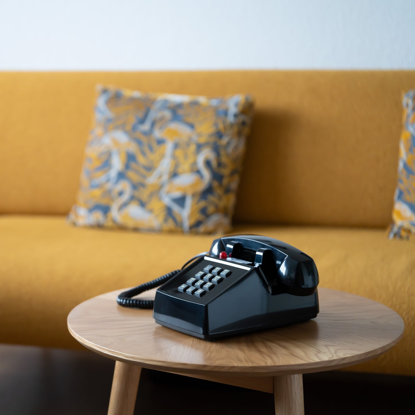 Opis PushMeFon cable retro phone with buttons, button phone, landline phone, US phone