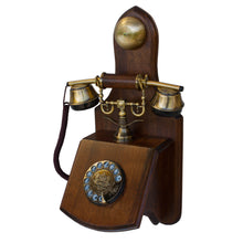 Lade das Bild in den Galerie-Viewer, Opis 1921 cable Retrotelefon aus Holz und Metall / Holztelefon / Klassisches Telefon
