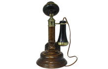 Lade das Bild in den Galerie-Viewer, Opis 1921 cable Retrotelefon aus Holz und Metall / Holztelefon / Klassisches Telefon
