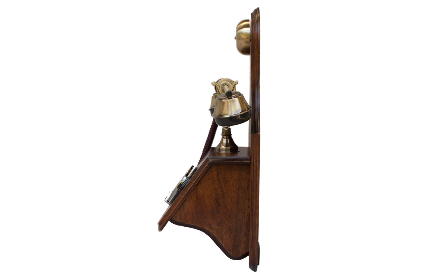 Opis 1921 cable Retrotelefon aus Holz und Metall / Holztelefon / Klassisches Telefon