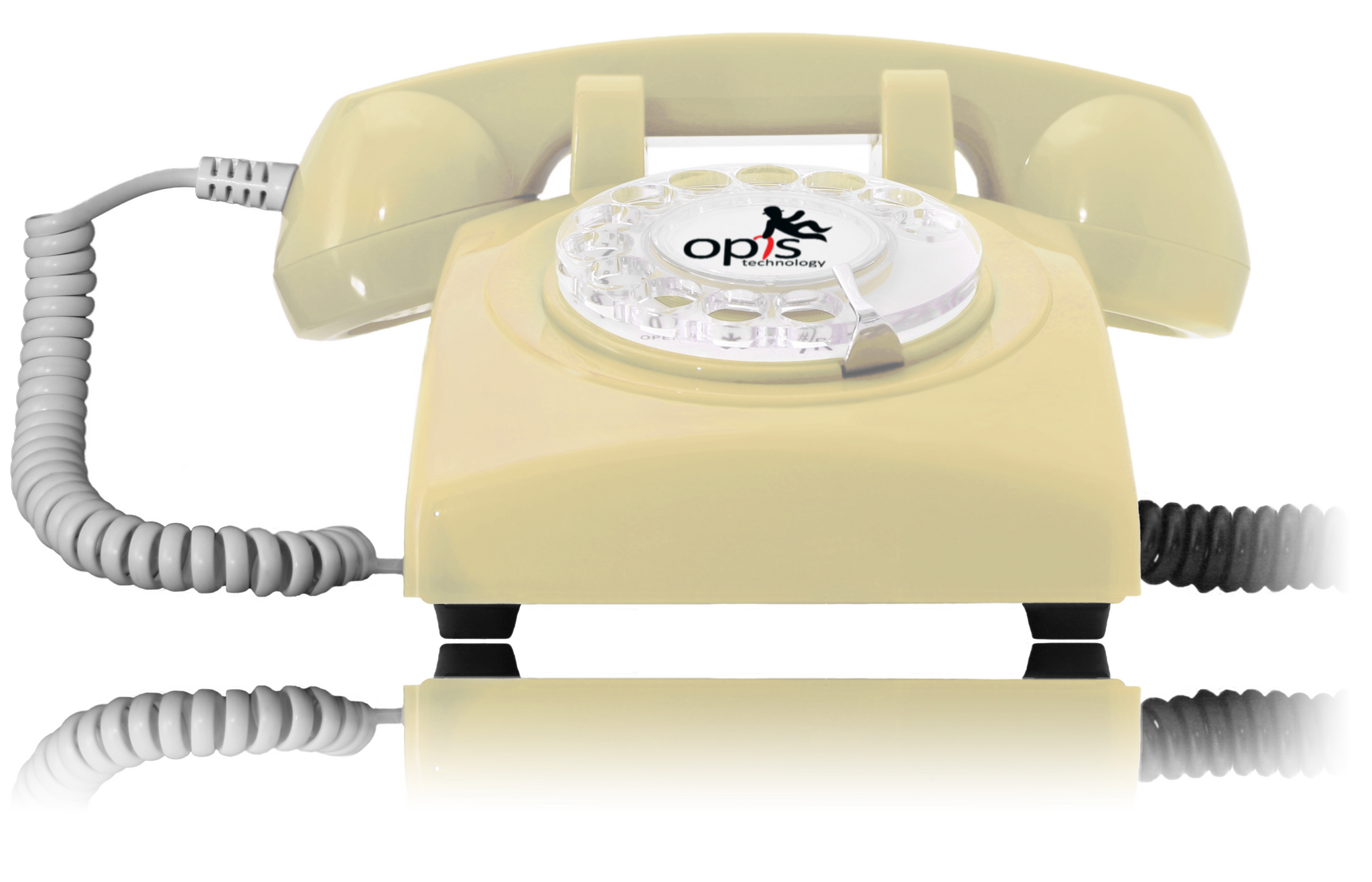 Opis 60s Mobile: Telephone Vintage Fixe Gsm 2g Rétro Avec Cadran
