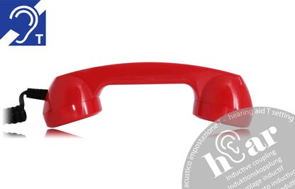Opis 60s micro hEar telephone handset for hearing aid wearers / retro handset for all modern smartphones