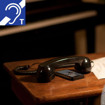 Opis 60s micro hEar telephone handset for hearing aid wearers / retro handset for all modern smartphones
