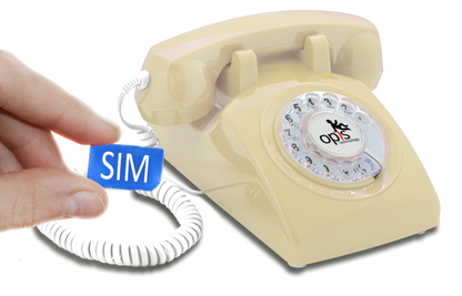 Opis 60s Mobile - Retro desk phone / GSM desk phone / senior cell phone