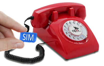 Opis 60s Mobile - Retro desk phone / GSM desk phone / senior cell phone