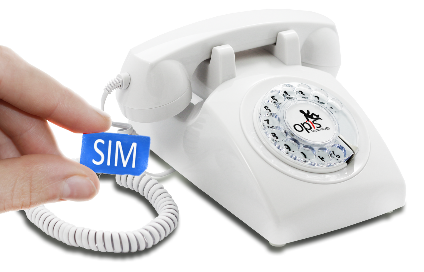 Opis 60s Mobile - Retro desk phone / GSM desk phone / senior cell phone