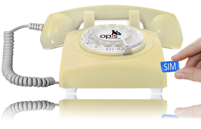 Opis 60s Mobile - Retro desk phone / GSM desk phone / senior cell phone
