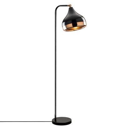 Opis Serie 5 - Elegante Lampen aus schwarzem Metall und Kupfer