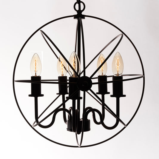 Opis Series 1 - Retro desk or hanging lamp made of solid metal and wood