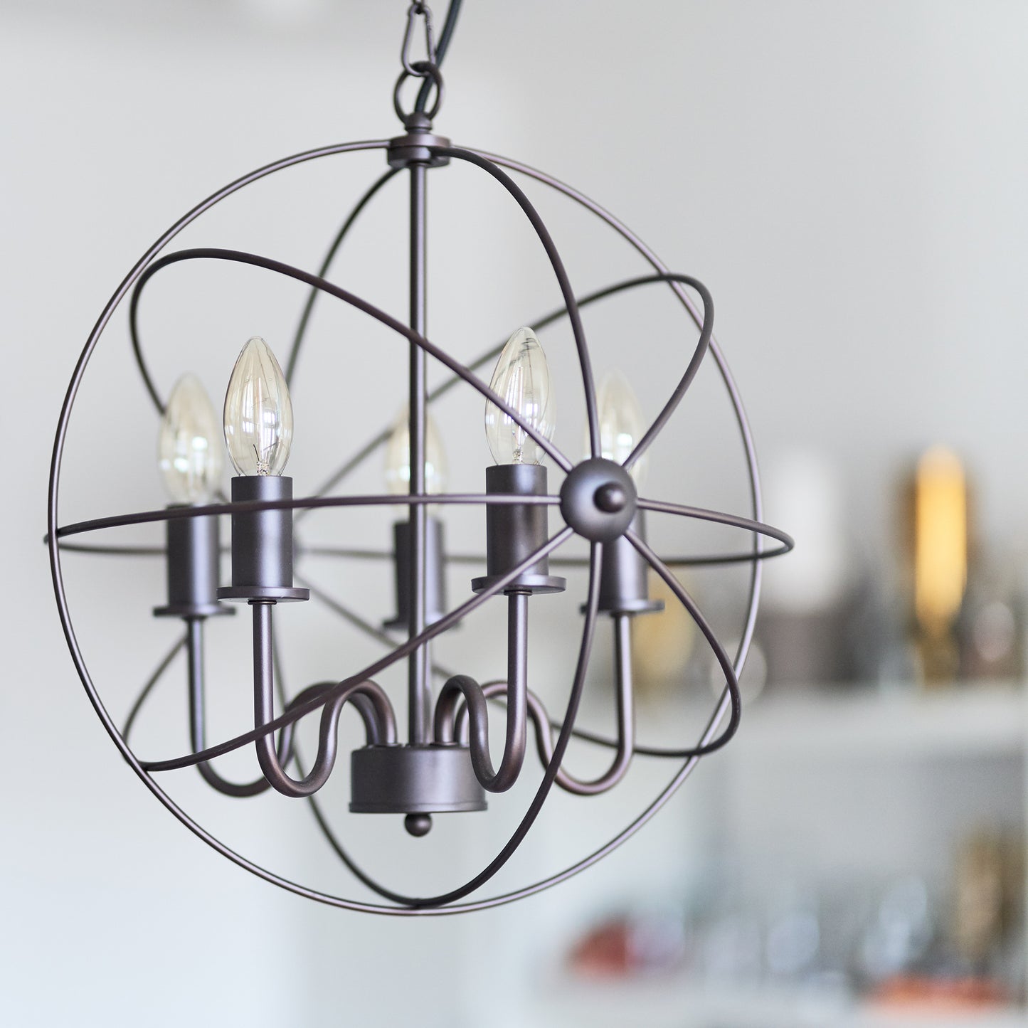 Opis Serie 1 - Retro Schreibtisch-oder Hängelampe aus massivem Metall und Holz