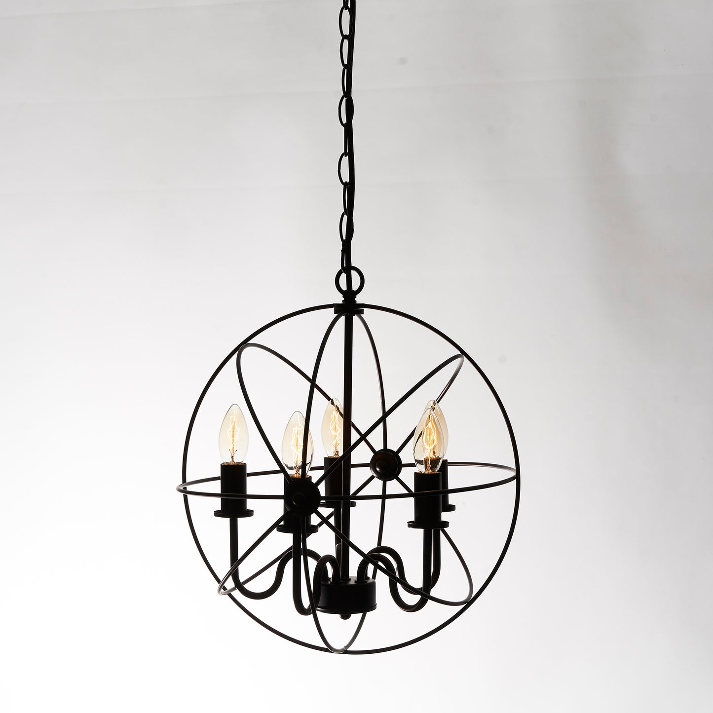 Opis Serie 1 - Retro Schreibtisch-oder Hängelampe aus massivem Metall und Holz