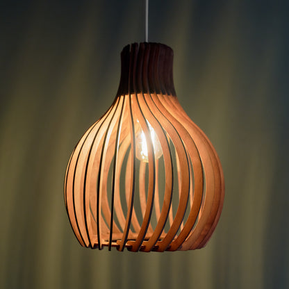 Opis Serie 2 - Holz-Hängelampen hergestellt aus eleganten, zusammensteckbaren Teilen