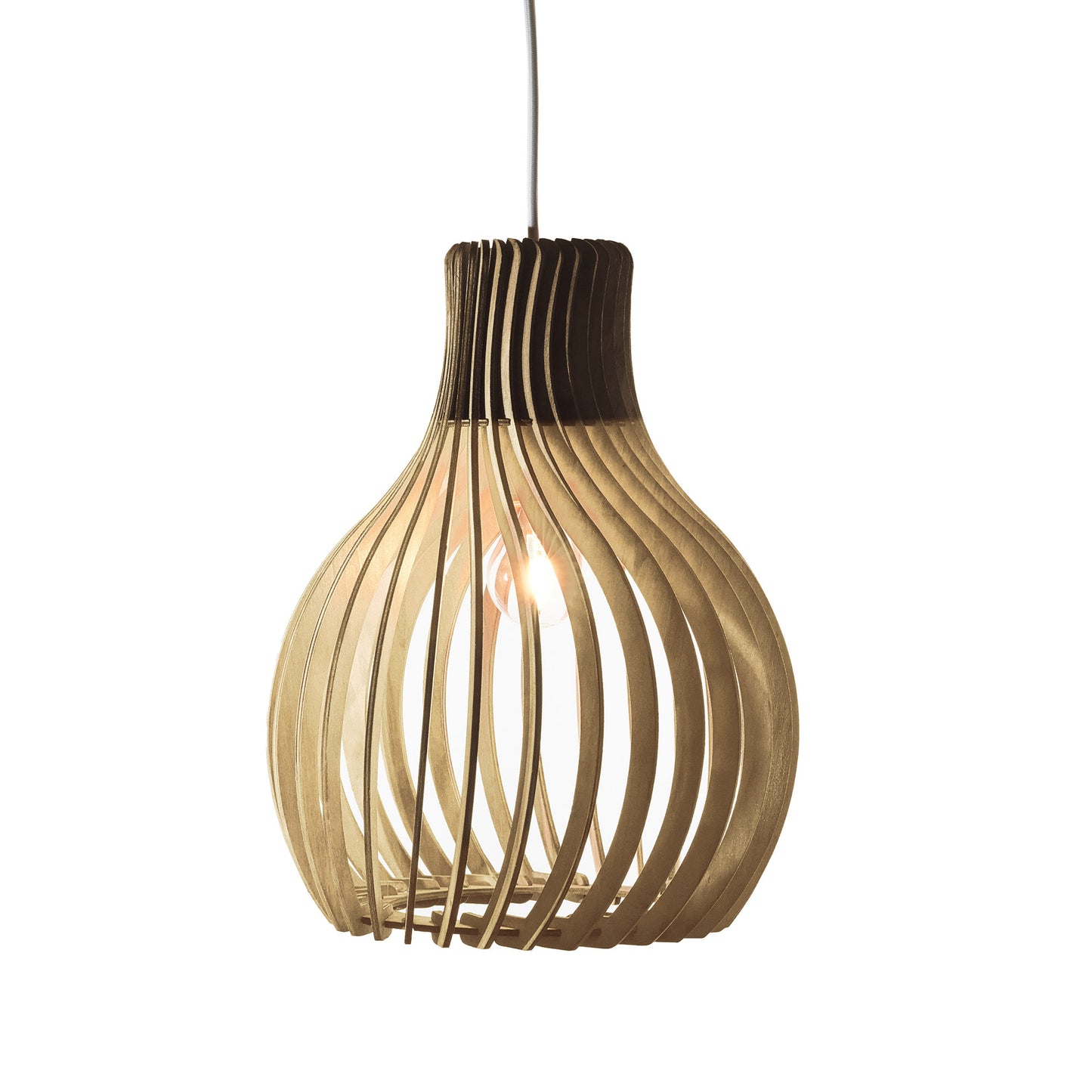 Opis Serie 2 - Holz-Hängelampen hergestellt aus eleganten, zusammensteckbaren Teilen