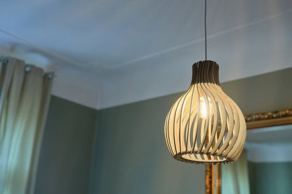 Opis Serie 2 - Holz-Hängelampen hergestellt aus eleganten, zusammensteckbaren Teilen