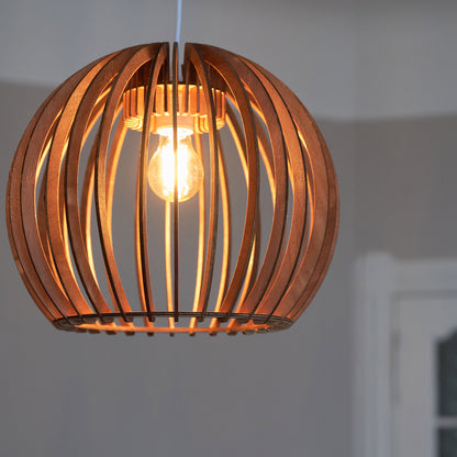 Opis Serie 2 - Holz-Hängelampen hergestellt aus eleganten, zusammensteckbaren Teilen