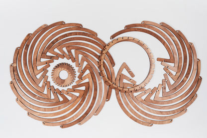 Opis Serie 2 - Holz-Hängelampen hergestellt aus eleganten, zusammensteckbaren Teilen