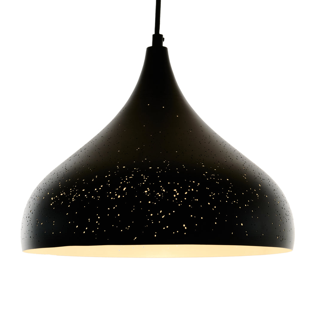 Opis Series 3 - Rustic metal shade lamps with a unique hole pattern