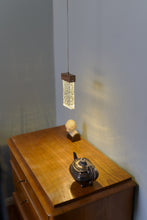 Load image into Gallery viewer, Opis Series 4 - Dimmable bubble glass lamps with wood and metal components
