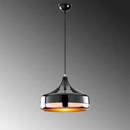 Opis Serie 5 - Elegante Lampen aus schwarzem Metall und Kupfer