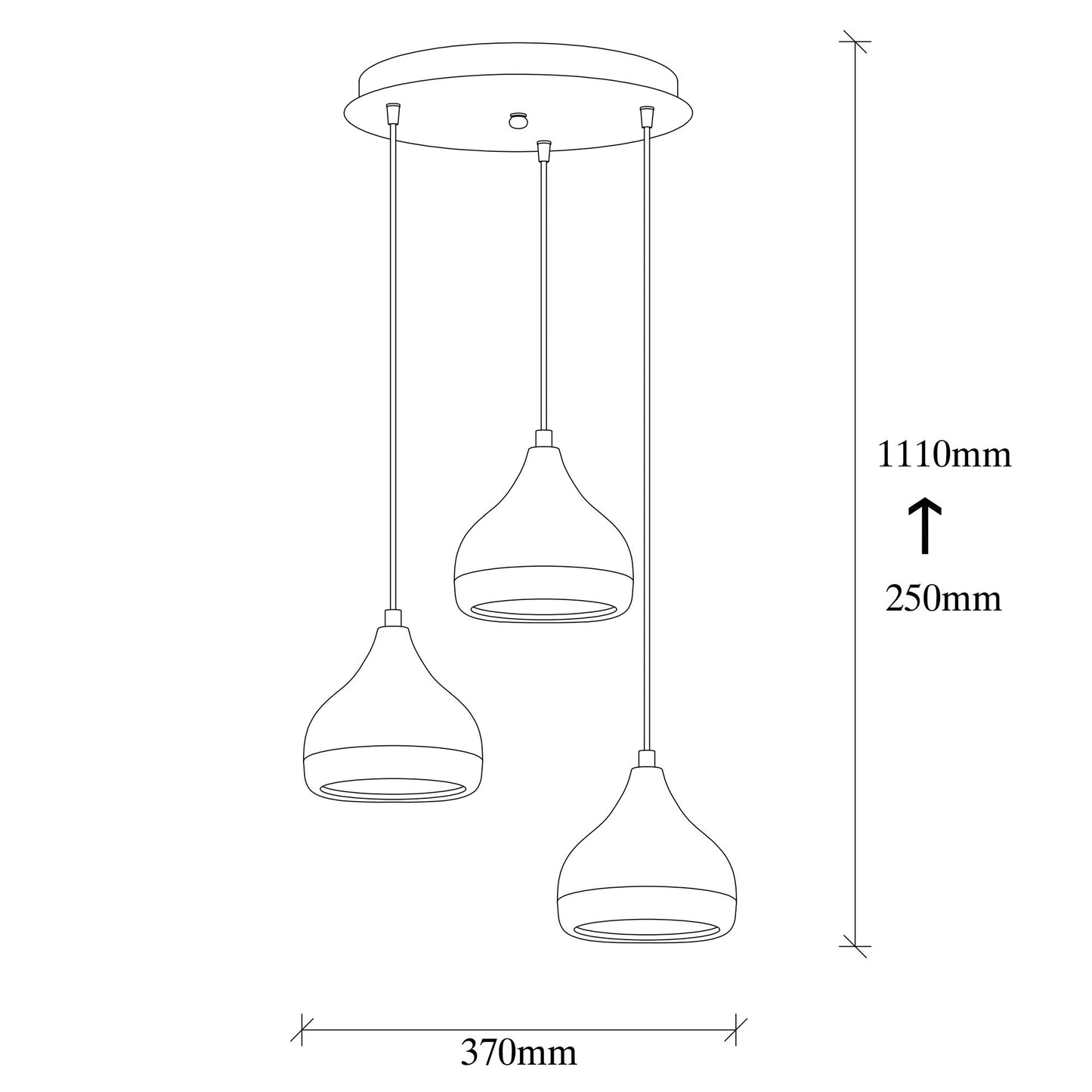 Opis Serie 5 - Elegante Lampen aus schwarzem Metall und Kupfer