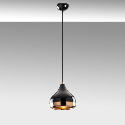 Opis Serie 5 - Elegante Lampen aus schwarzem Metall und Kupfer