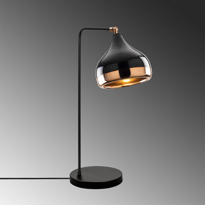 Opis Serie 5 - Elegante Lampen aus schwarzem Metall und Kupfer